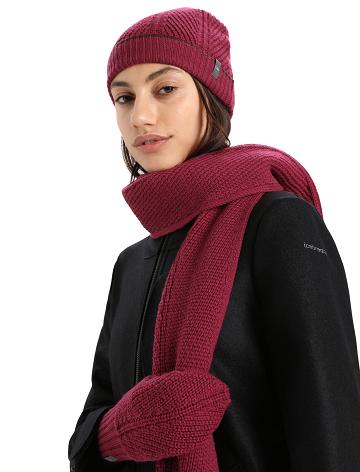 Icebreaker Unisex Merino Waypoint Beanie Miesten Hatut Pinkki | FI 1092HAPK